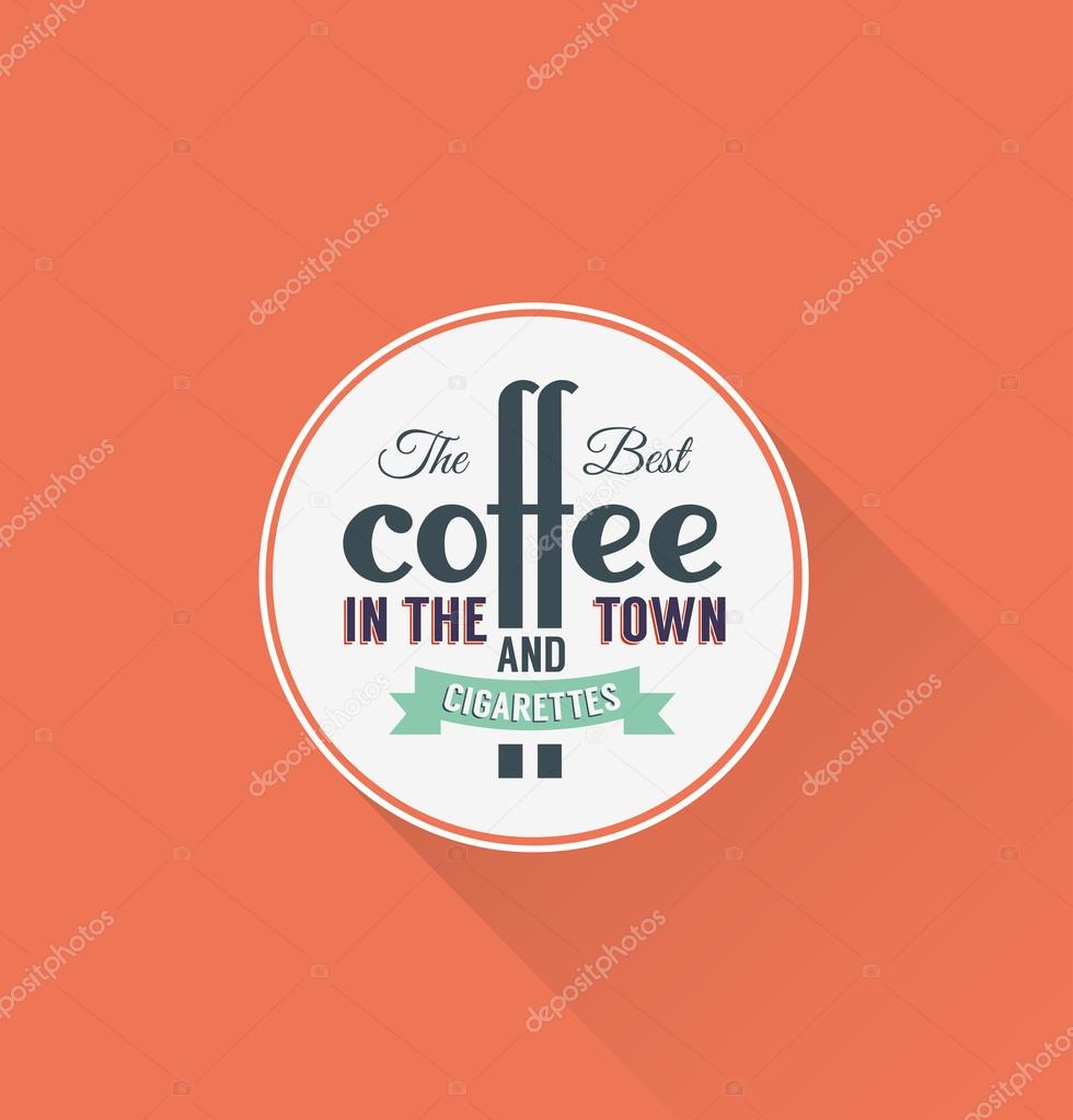 Coffee label template