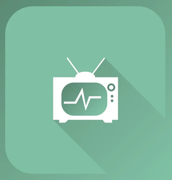 Televizní ikona — Stockový vektor
