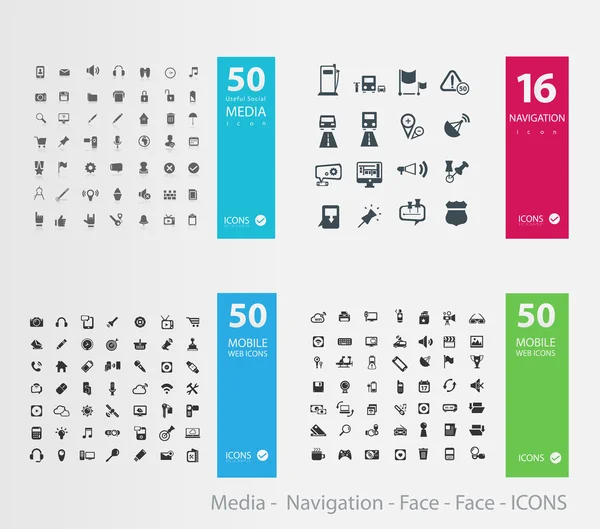 Grupo de iconos — Archivo Imágenes Vectoriales