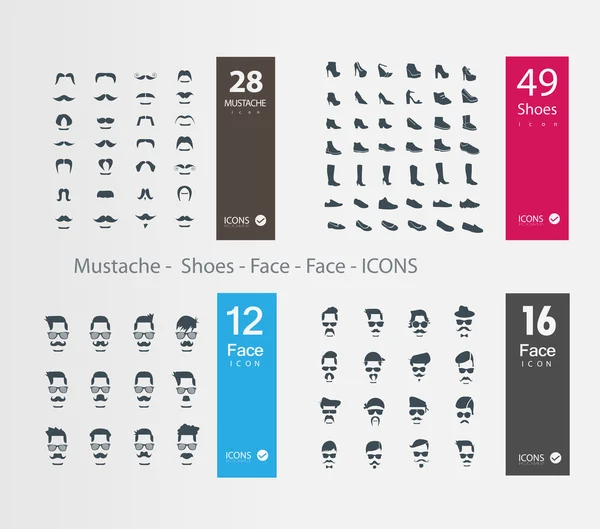 Icônes à la mode — Image vectorielle