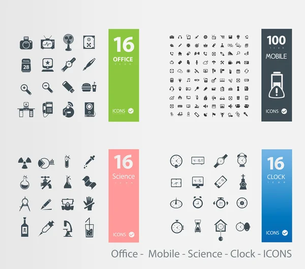 Varios iconos — Vector de stock