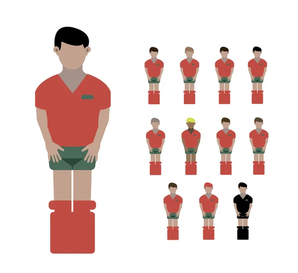 Portugal footballeurs — Image vectorielle