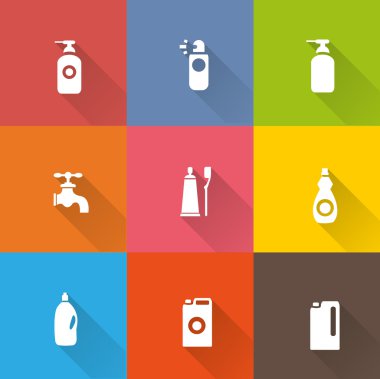 deterjan şişesi Icon set