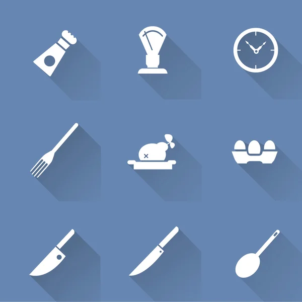 Kitchen icon set — Stock Vector
