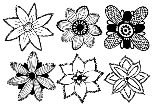 ベクトルの花のセット — ストックベクタ
