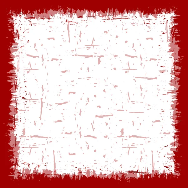 Векторна червона гранжева рамка — стоковий вектор
