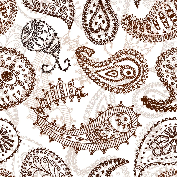 Patrón de paisley sin costura vector — Vector de stock