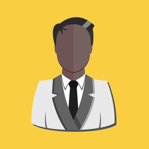 Elegante Vector Perfil de Usuario Avatar Indian Man Icono — Archivo Imágenes Vectoriales