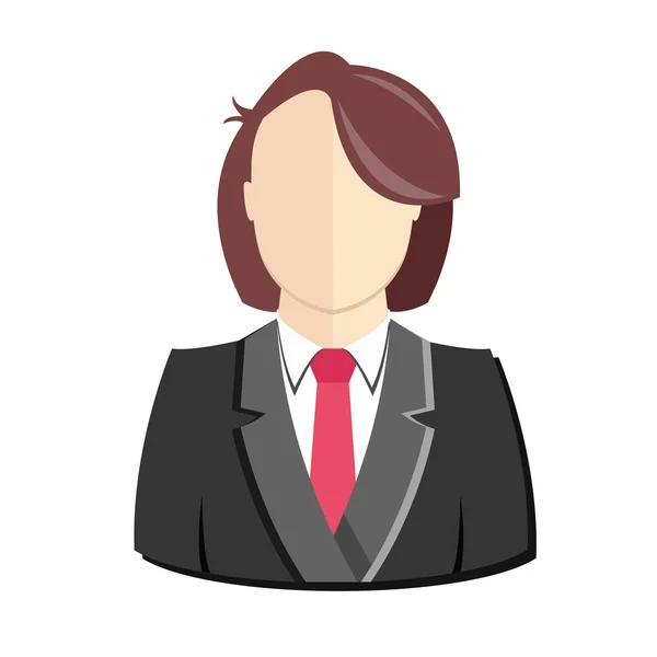 Vector User Profile Avatar Woman Icon — Stock Vector