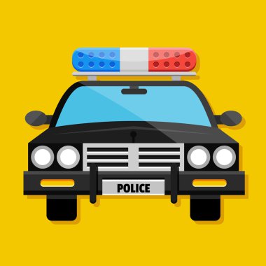 Vektör polis arabası simgesi