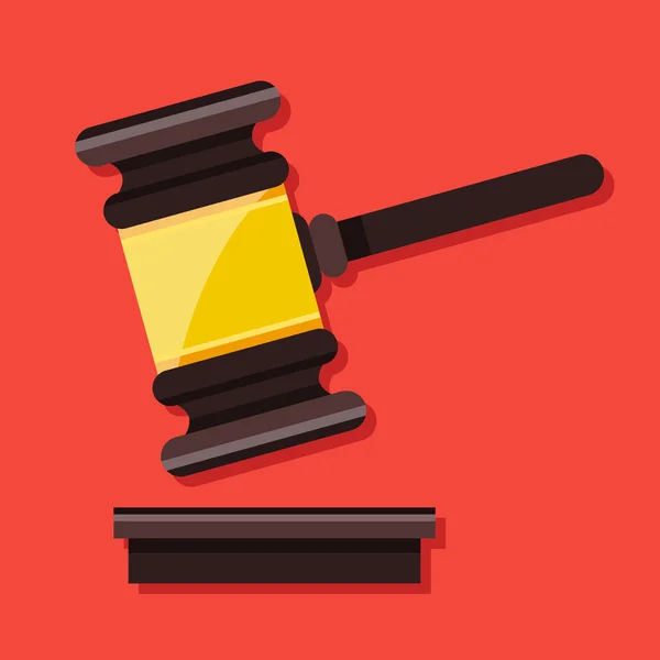 Vector Gavel icono — Archivo Imágenes Vectoriales