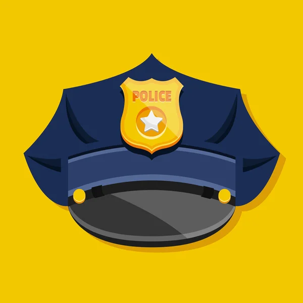 Vektor rendőrség kalap — Stock Vector