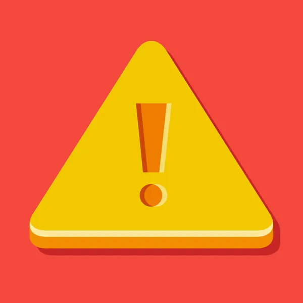 Vector Warning Sign Icon — Stock Vector