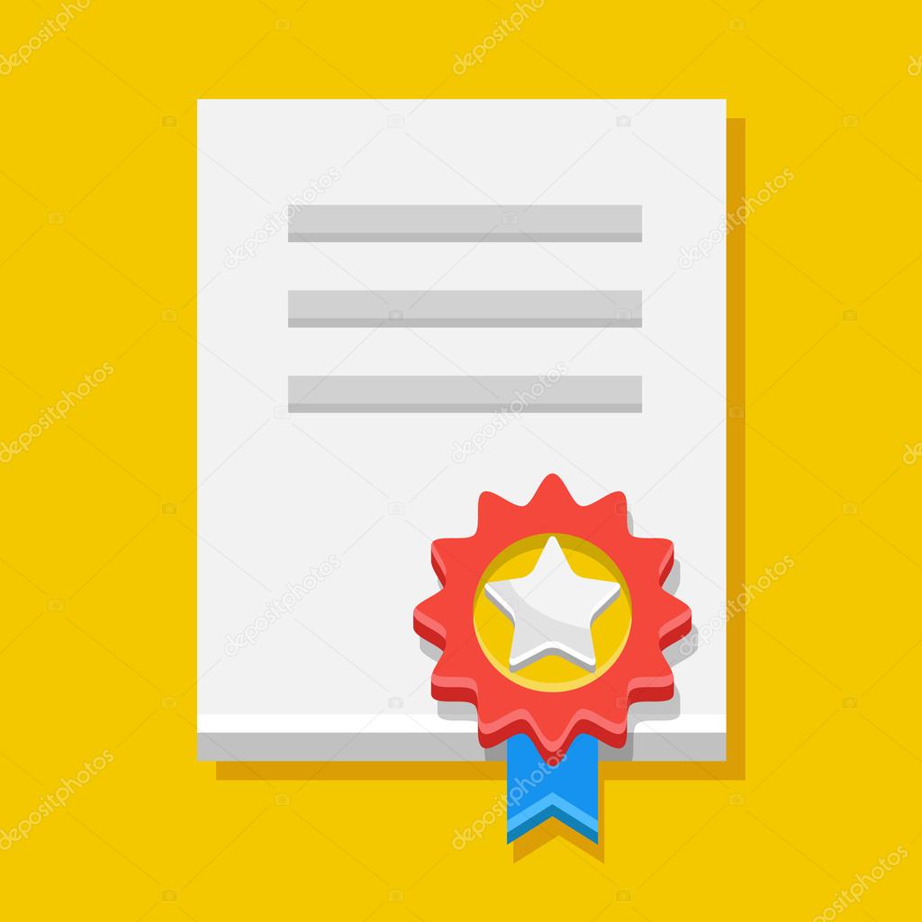 Vector Certificate Icon