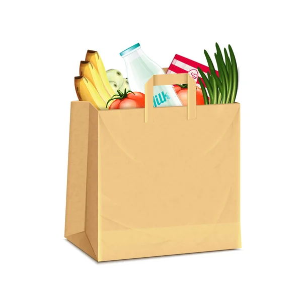 Τσάντα τροφίμων — Διανυσματικό Αρχείο
