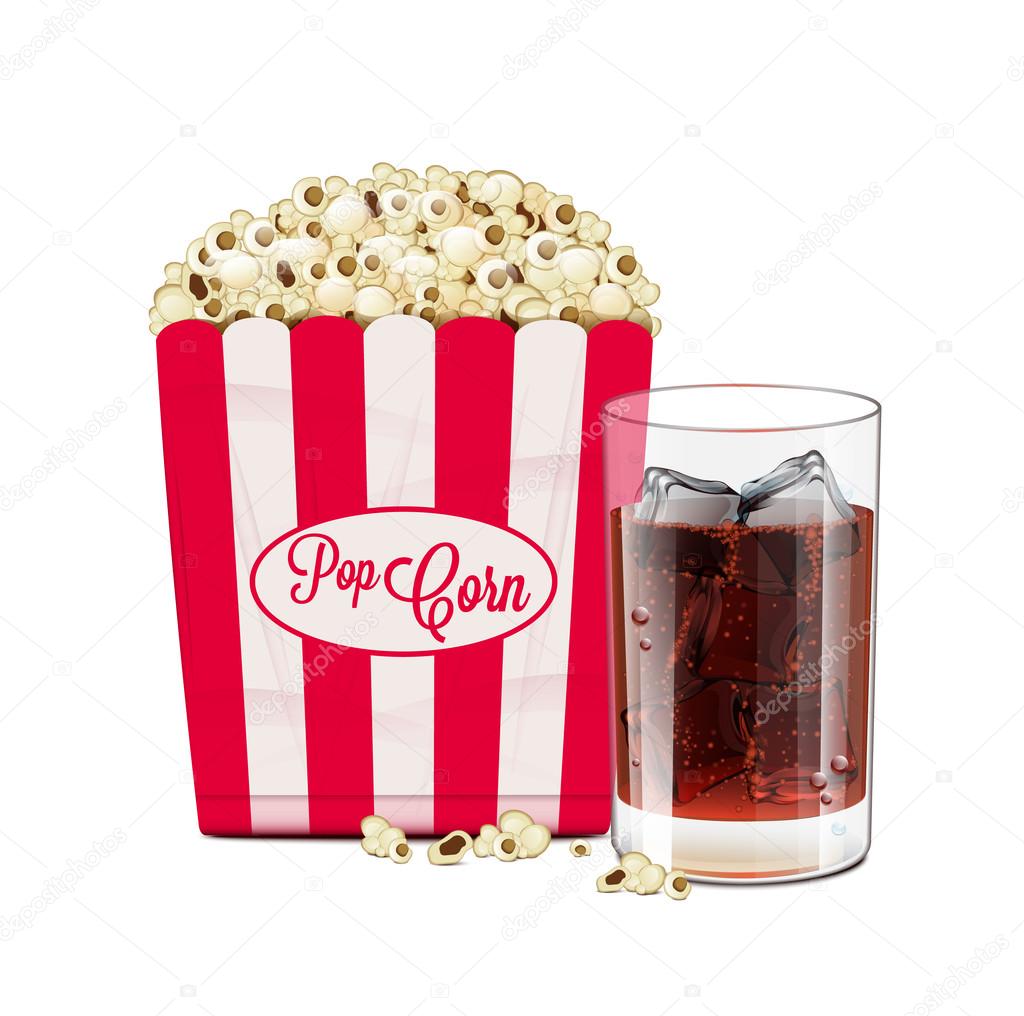 Popcorn And Soda — Stock Vector © prettyvectors 37368087