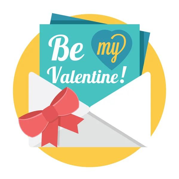 "be my valentine" vectorillustratie — Stockvector