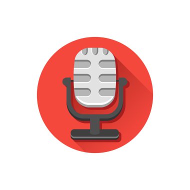 vektör mikrofon simgesi