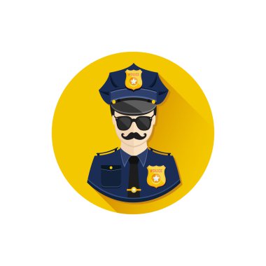 vektör polisin simgesini