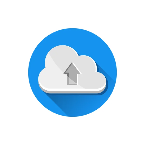 Vector Cloud Upload Icon — Stock Vector