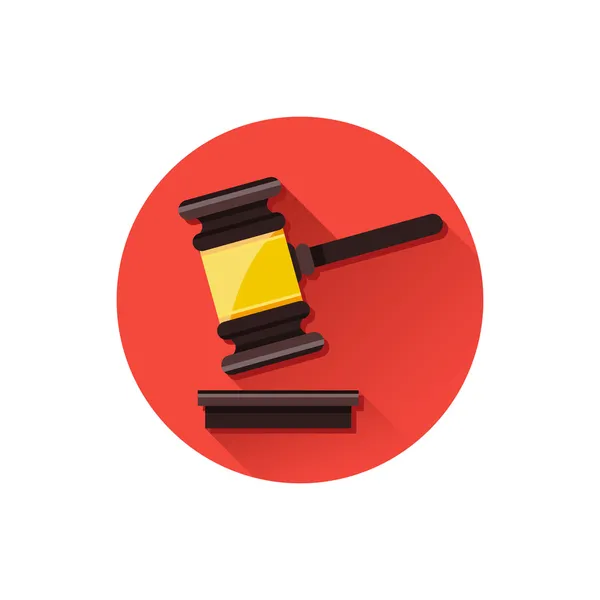 Vector Gavel icono — Archivo Imágenes Vectoriales