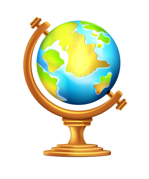 Vector Geographical Globe — Stock Vector