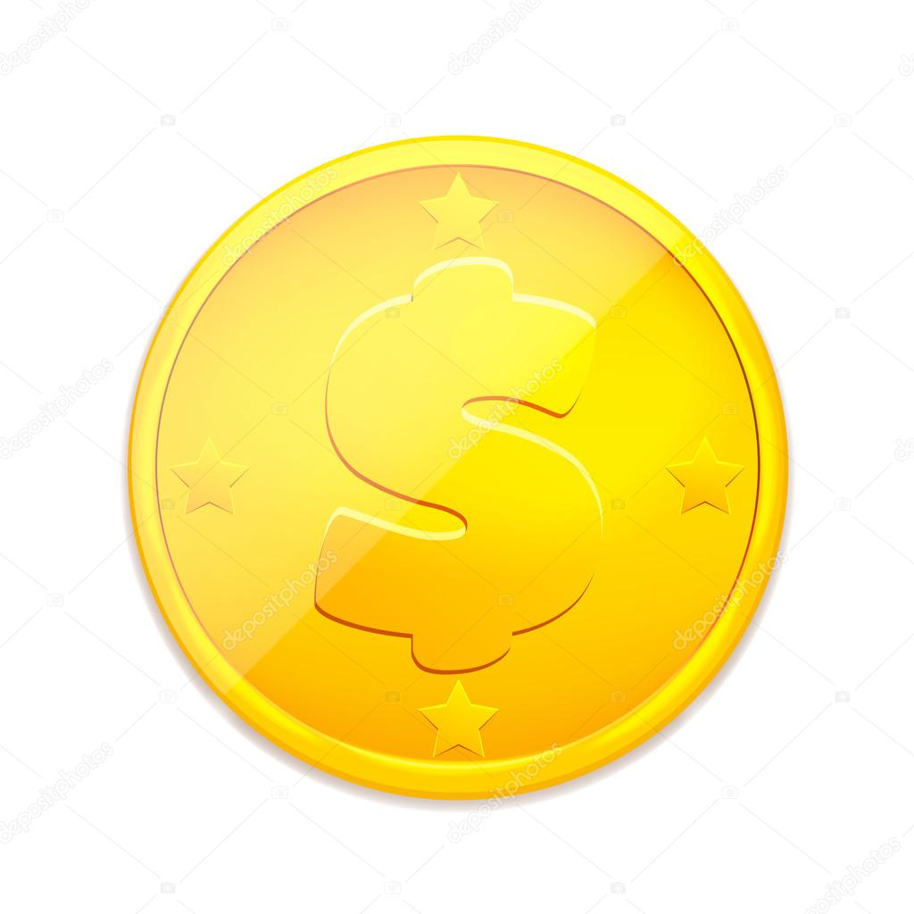 Vector Gold Coin Stock Vector Image by ©prettyvectors #48068377