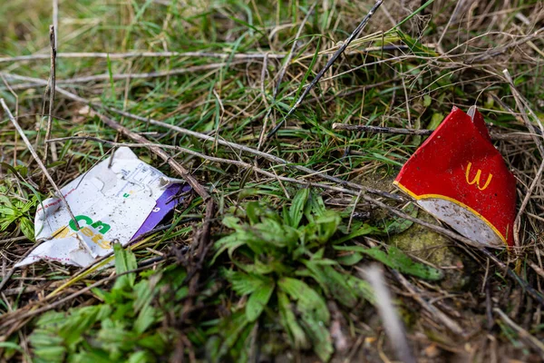 Bawdsey Suffolk Reino Unido Enero 2021 Basura Basura Desechadas Lugar —  Fotos de Stock