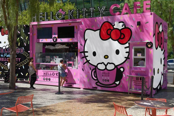 Невада Сша Сентября 2021 Вид Красочное Кафе Hello Kitty Расположенное — стоковое фото