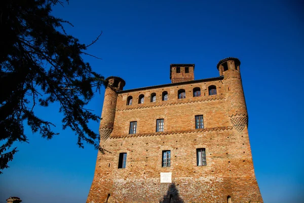 Barolo Wijngaard Land Piemonte Langhe Heuvels Italië — Stockfoto