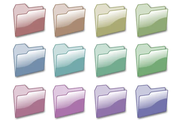 Minimal Design Folder Computer Illustration — Stock Photo, Image