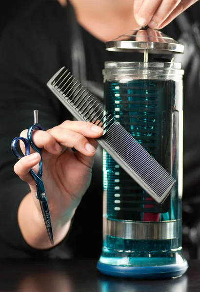 Disinfecting Combs — Stock Photo, Image