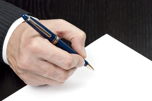 Businessman Signing Contract Royalty Free Stock Photos