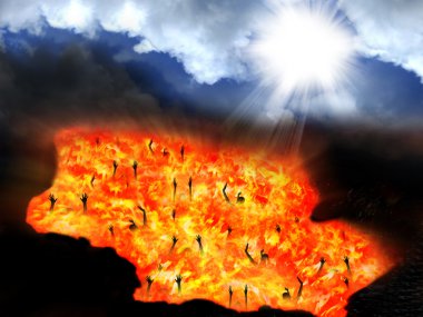 Heaven and Hell clipart
