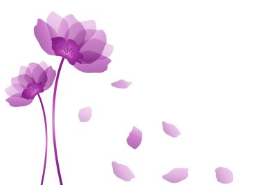 Purple flower clipart