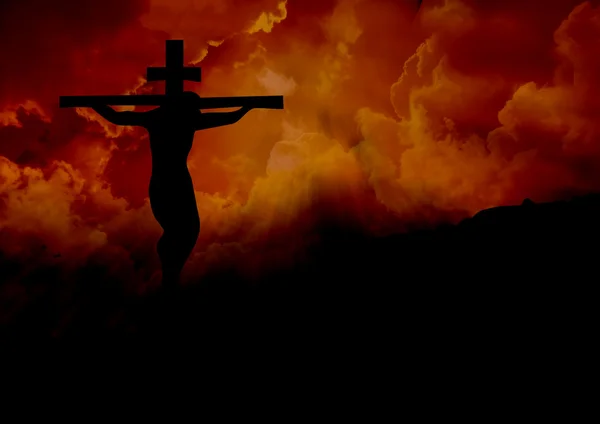 Jesucristo en una cruz —  Fotos de Stock