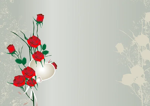 Fundo com rosas —  Vetores de Stock