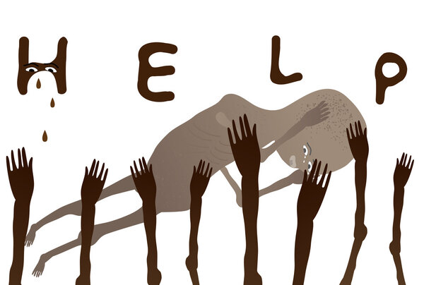 Помогите африканским бедным детям
