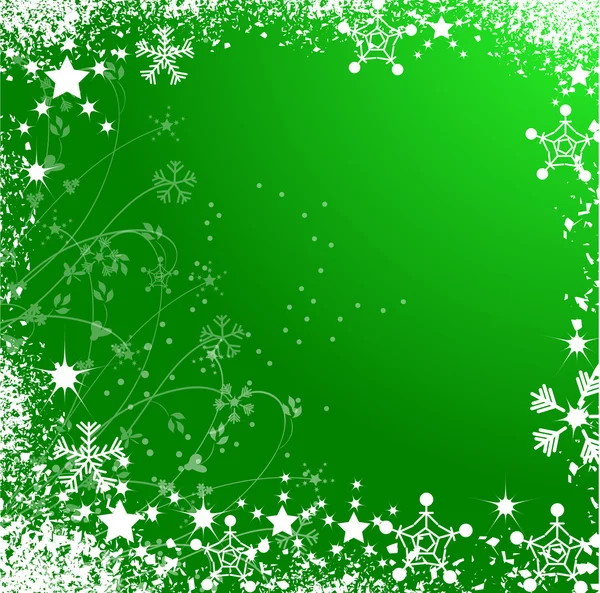 Green christmas background — Stock Vector