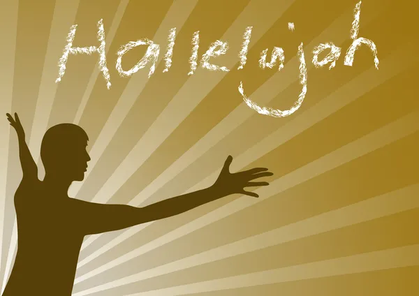 Halleluja jesus — Stockvector