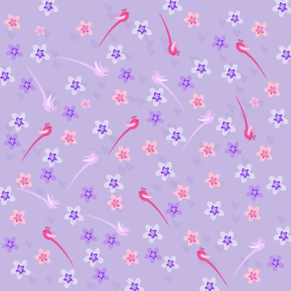 Naadloze achtergrond met cherry blossoms — Stockvector