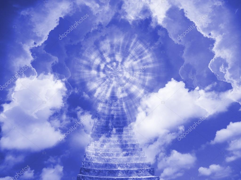 Imágenes: del cielo de dios | escalera al cielo — Foto de stock