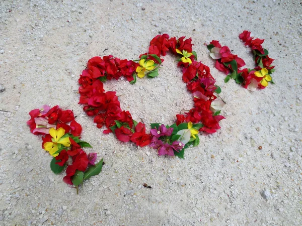 Te amo en la arena — Foto de Stock