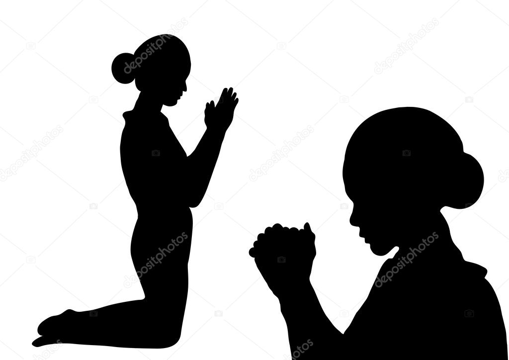 Prayer silhouette