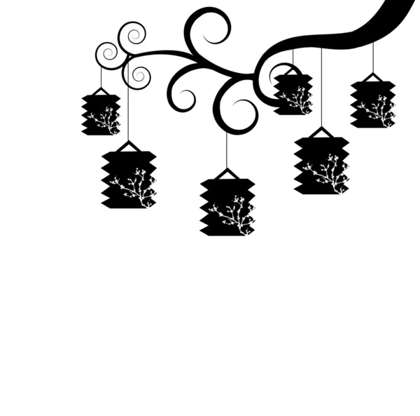 White lanterns Vector Art Stock Images Depositphotos