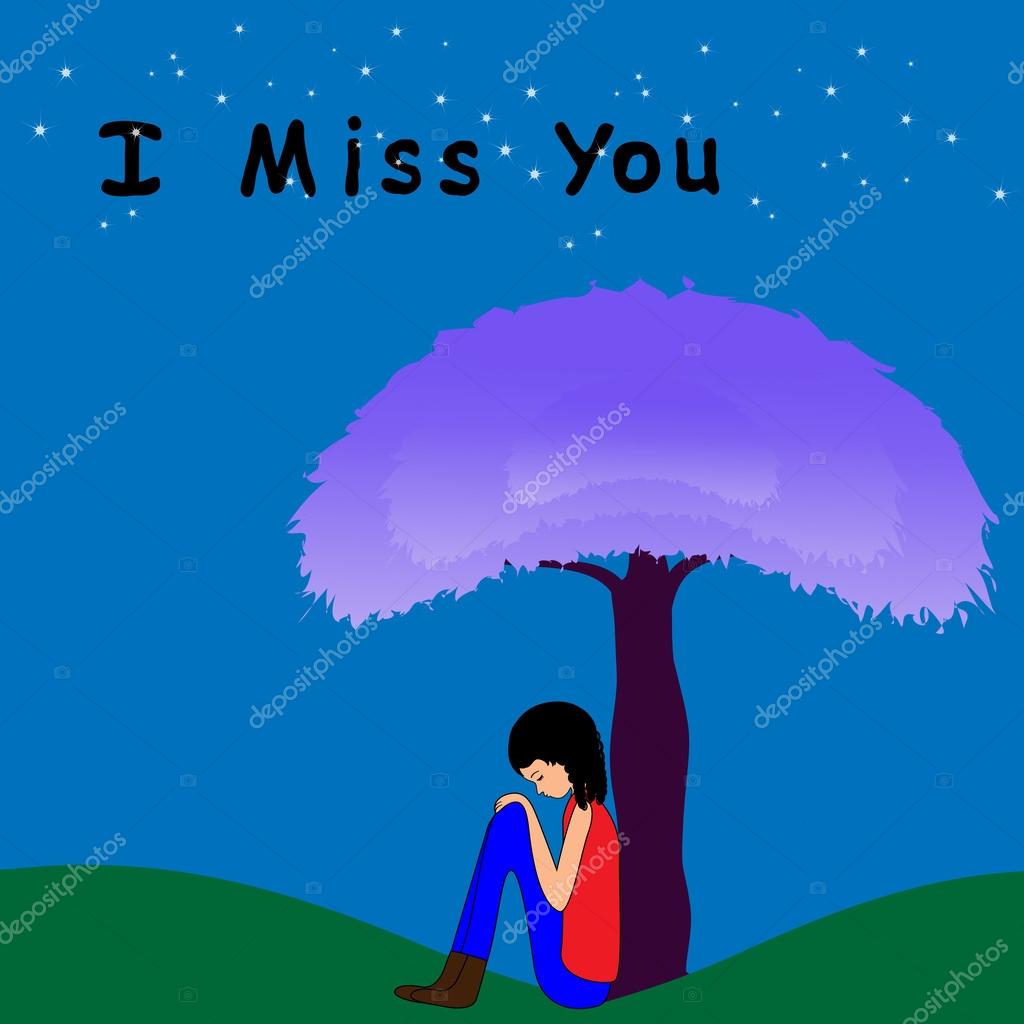 I miss you Stock Vector Image by ©gracel1221 #40657291