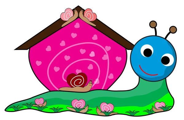 Snail house — Vector de stoc