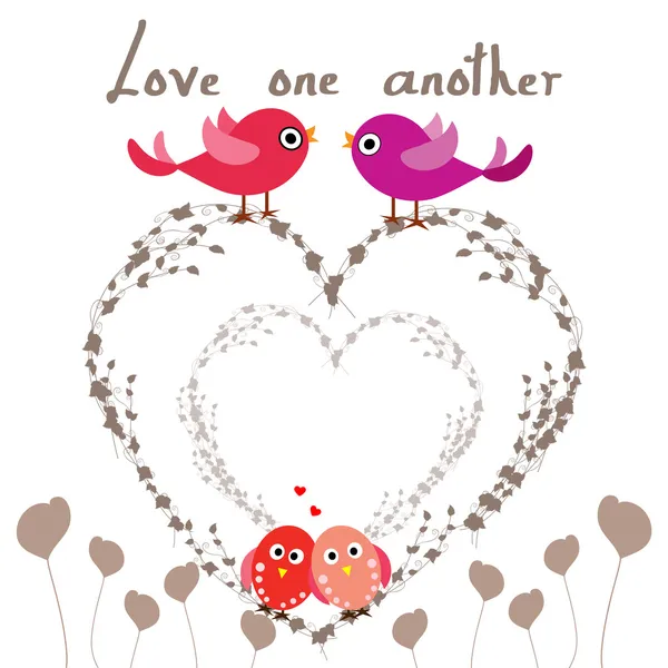 Love one another — Stock Vector