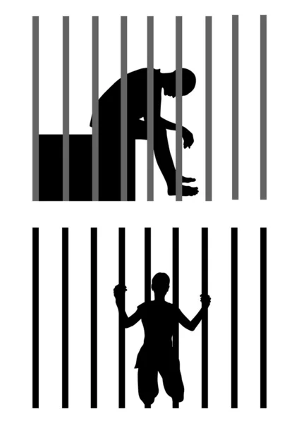 Prisioneiro — Vetor de Stock
