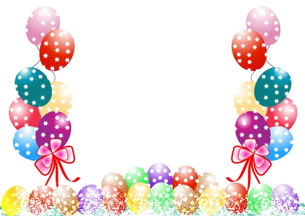 Фон праздничных воздушных шаров — стоковый вектор